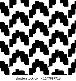 Simple black and white vector illustration. Abstract geometric background pattern