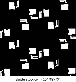 Simple black and white vector illustration. Abstract geometric background pattern