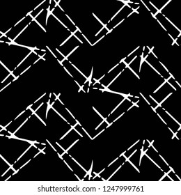 Simple black and white vector illustration. Abstract geometric background pattern