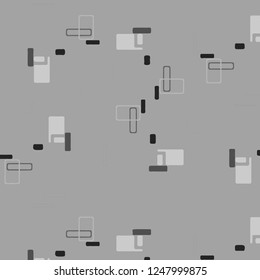 Simple black and white vector illustration. Abstract geometric background pattern