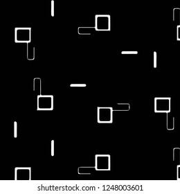 Simple black and white vector illustration. Abstract geometric background pattern