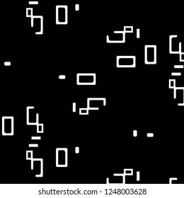 Simple black and white vector illustration. Abstract geometric background pattern