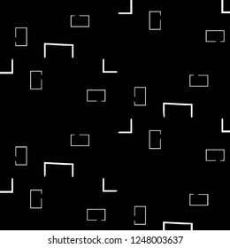 Simple black and white vector illustration. Abstract geometric background pattern
