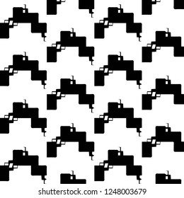 Simple black and white vector illustration. Abstract geometric background pattern
