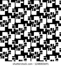 Simple black and white vector illustration. Abstract geometric background pattern