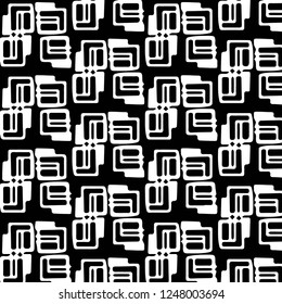 Simple black and white vector illustration. Abstract geometric background pattern