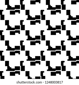 Simple black and white vector illustration. Abstract geometric background pattern