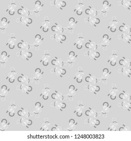 Simple black and white vector illustration. Abstract geometric background pattern