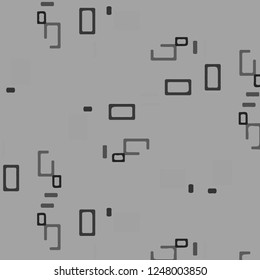 Simple black and white vector illustration. Abstract geometric background pattern