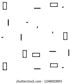 Simple black and white vector illustration. Abstract geometric background pattern