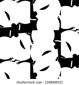 Simple black and white vector illustration. Abstract geometric background pattern