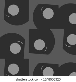 Simple black and white vector illustration. Abstract geometric background pattern