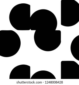 Simple black and white vector illustration. Abstract geometric background pattern