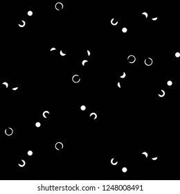 Simple black and white vector illustration. Abstract geometric background pattern