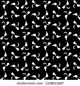 Simple black and white vector illustration. Abstract geometric background pattern