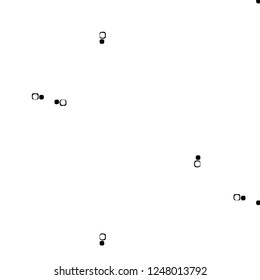 Simple black and white vector illustration. Abstract geometric background pattern