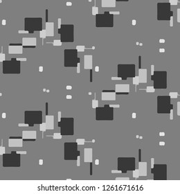 Simple black and white vector illustration. Abstract geometric background pattern