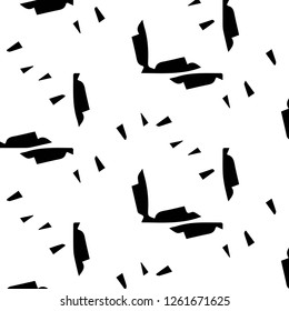 Simple black and white vector illustration. Abstract geometric background pattern