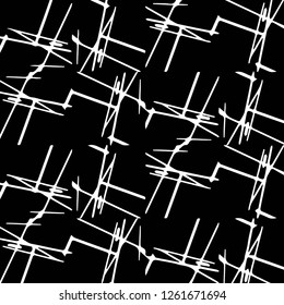 Simple black and white vector illustration. Abstract geometric background pattern
