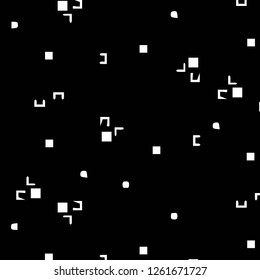 Simple black and white vector illustration. Abstract geometric background pattern