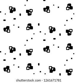 Simple black and white vector illustration. Abstract geometric background pattern