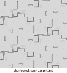 Simple black and white vector illustration. Abstract geometric background pattern