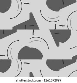 Simple black and white vector illustration. Abstract geometric background pattern
