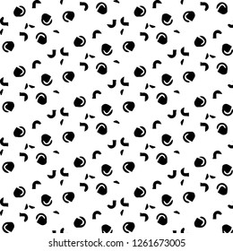 Simple black and white vector illustration. Abstract geometric background pattern