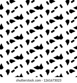 Simple black and white vector illustration. Abstract geometric background pattern