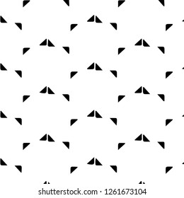 Simple black and white vector illustration. Abstract geometric background pattern