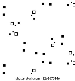 Simple black and white vector illustration. Abstract geometric background pattern