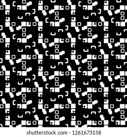 Simple black and white vector illustration. Abstract geometric background pattern