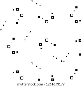 Simple black and white vector illustration. Abstract geometric background pattern