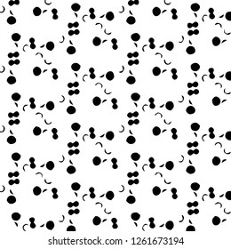 Simple black and white vector illustration. Abstract geometric background pattern