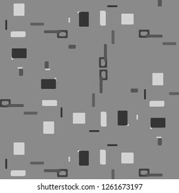 Simple black and white vector illustration. Abstract geometric background pattern