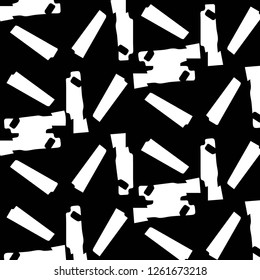 Simple black and white vector illustration. Abstract geometric background pattern