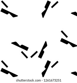 Simple black and white vector illustration. Abstract geometric background pattern