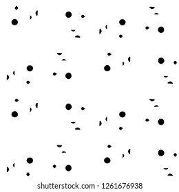 Simple black and white vector illustration. Abstract geometric background pattern