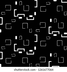 Simple black and white vector illustration. Abstract geometric background pattern
