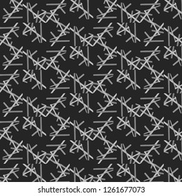 Simple black and white vector illustration. Abstract geometric background pattern