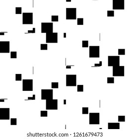 Simple black and white vector illustration. Abstract geometric background pattern