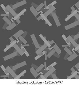 Simple black and white vector illustration. Abstract geometric background pattern