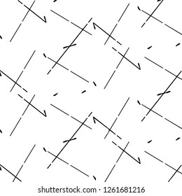 Simple black and white vector illustration. Abstract geometric background pattern