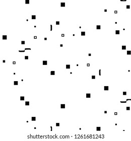 Simple black and white vector illustration. Abstract geometric background pattern