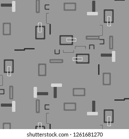 Simple black and white vector illustration. Abstract geometric background pattern