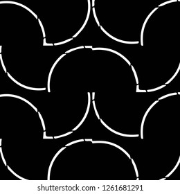 Simple black and white vector illustration. Abstract geometric background pattern