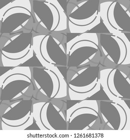 Simple black and white vector illustration. Abstract geometric background pattern