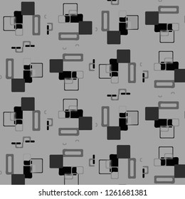 Simple black and white vector illustration. Abstract geometric background pattern