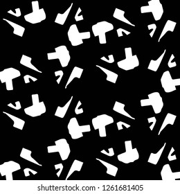 Simple black and white vector illustration. Abstract geometric background pattern