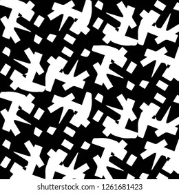 Simple black and white vector illustration. Abstract geometric background pattern